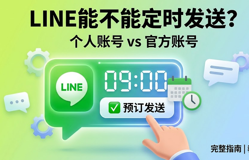 LINE能不能定时发送消息