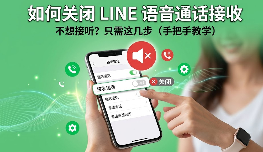 不想接听 LINE 电话？一键关闭语音通话接收功能防骚扰指南