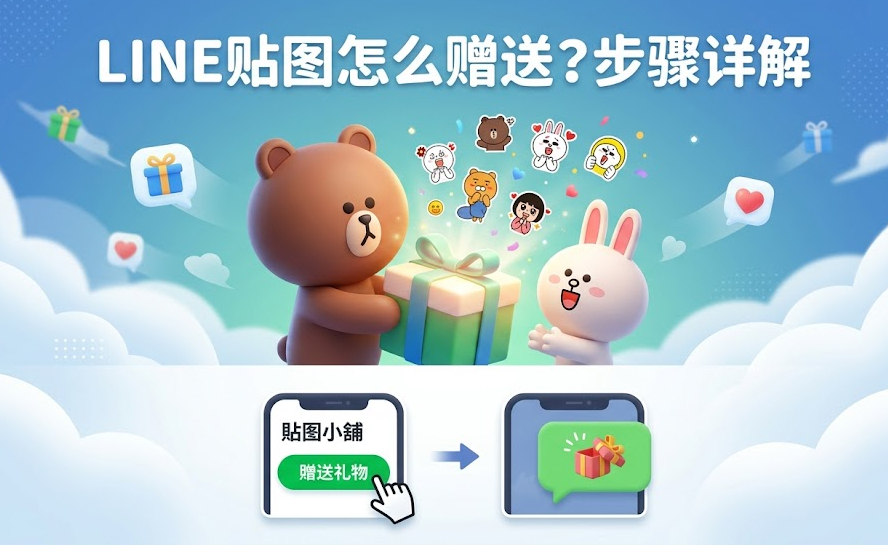 LINE贴图怎么赠送