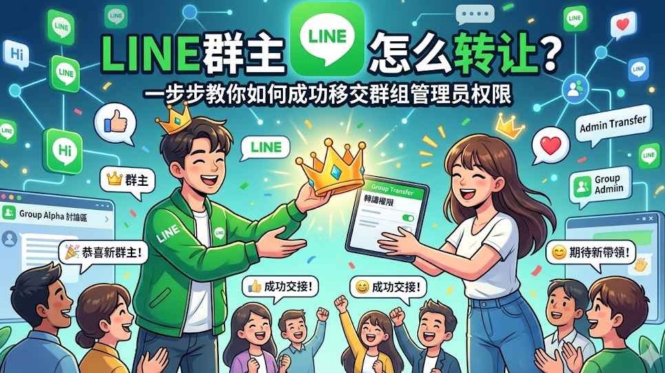 LINE群主怎么转让