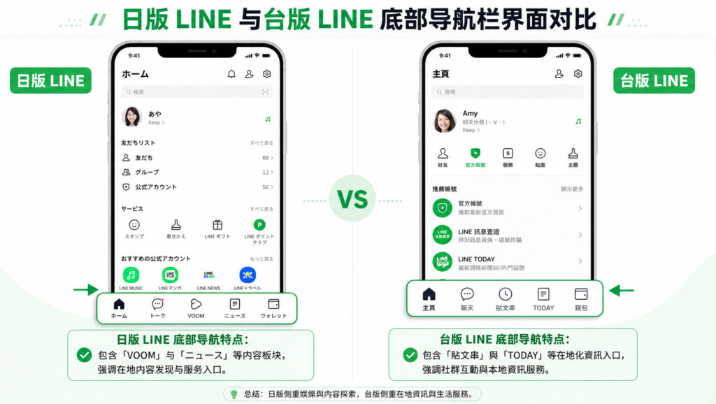 日本 LINE 和台湾 LINE 有什么区别