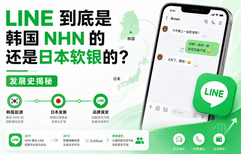 LINE 到底是韩国 NHN 的还是日本软银的