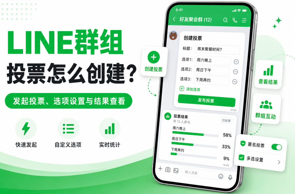 LINE群组投票怎么创建