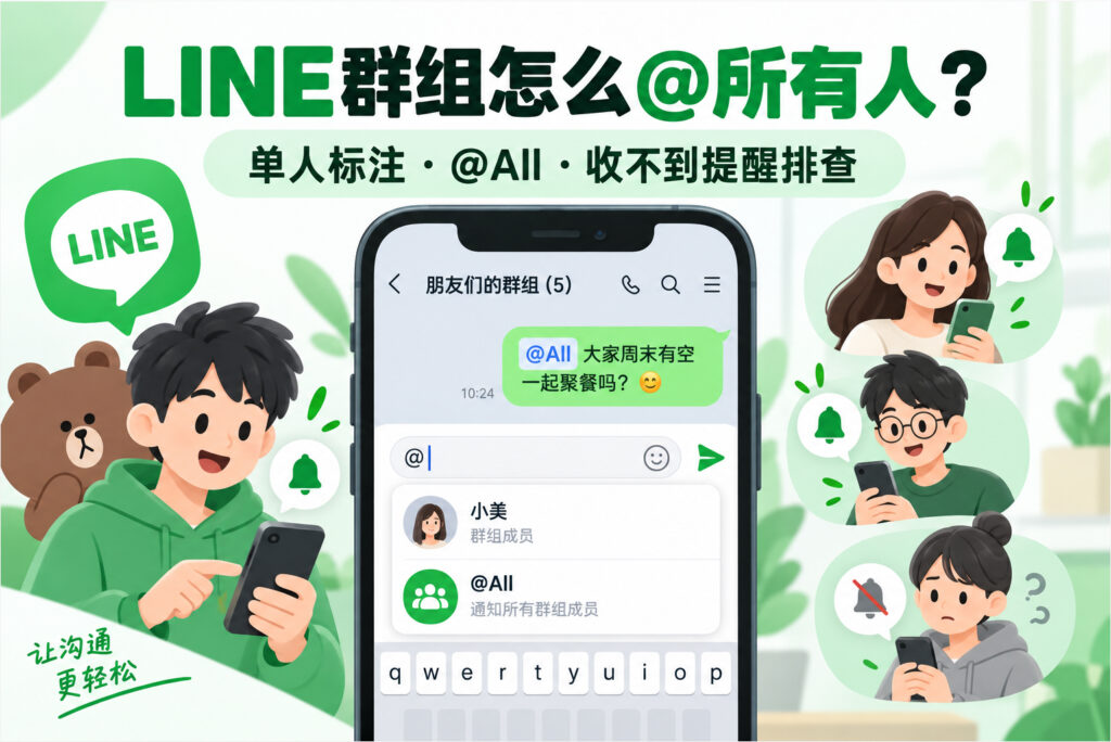 LINE群组怎么@所有人